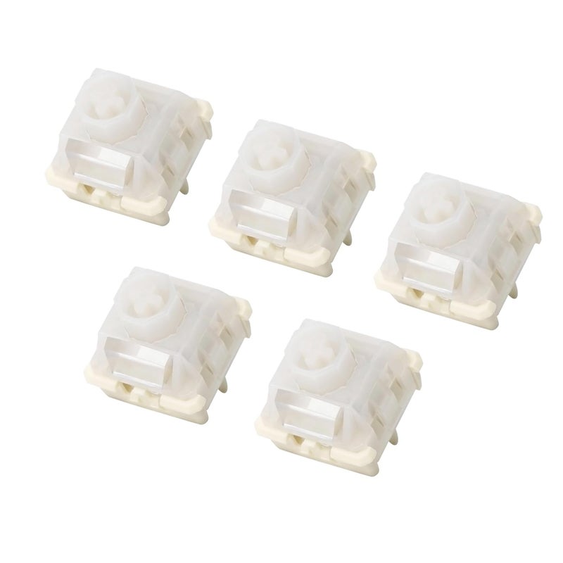 MELETRIX WS Flux HE Keyboard Switches, Pre-Lubed Magnetic Linear Switch Freely Setting Pre-Travel Hall Effect Key Switches for Magnetic Gaming Keyboard (5 Pcs) - Image 1